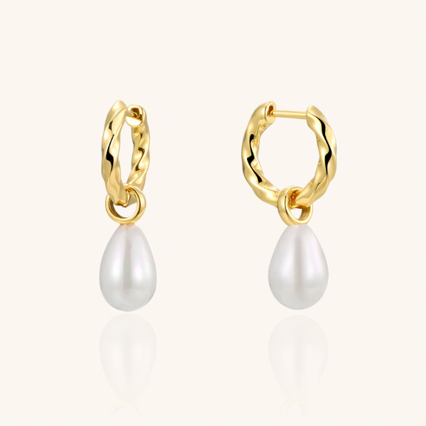 Pearl Drop Statement Earrings