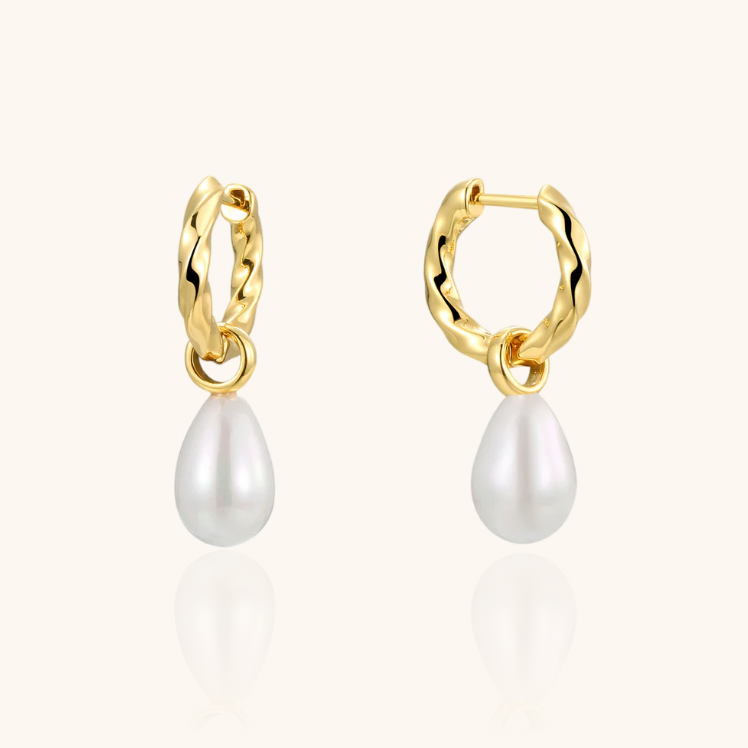 Pearl Drop Statement Earrings