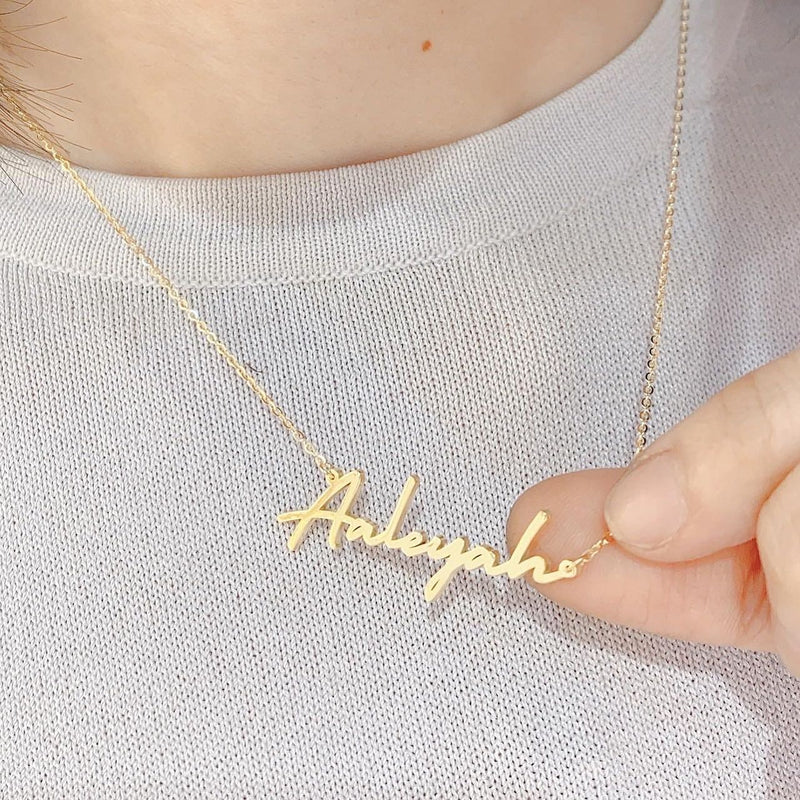 Personalised Handwritten Name Necklace