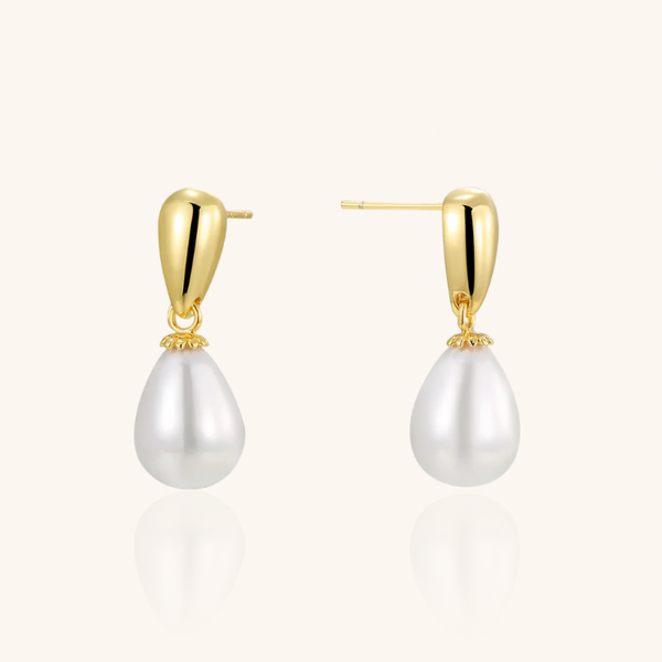 Pearl Drop Statement Earrings