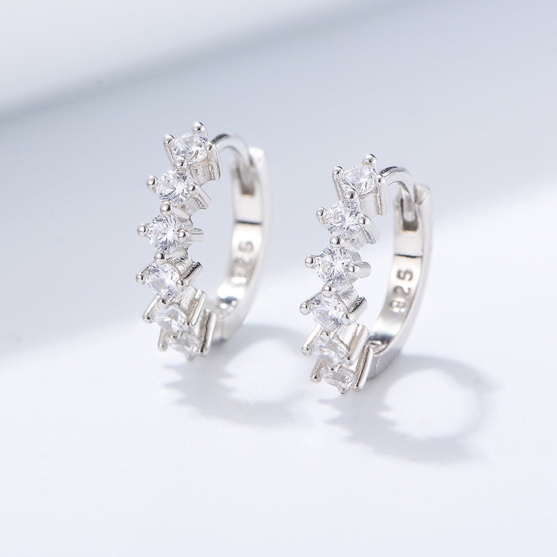 Pave Czs Huggie Earring