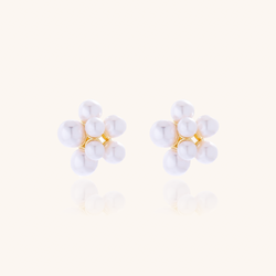 Pearl Stud Statement Earrings