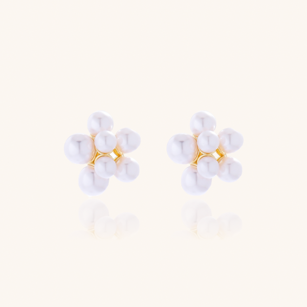 Pearl Stud Statement Earrings