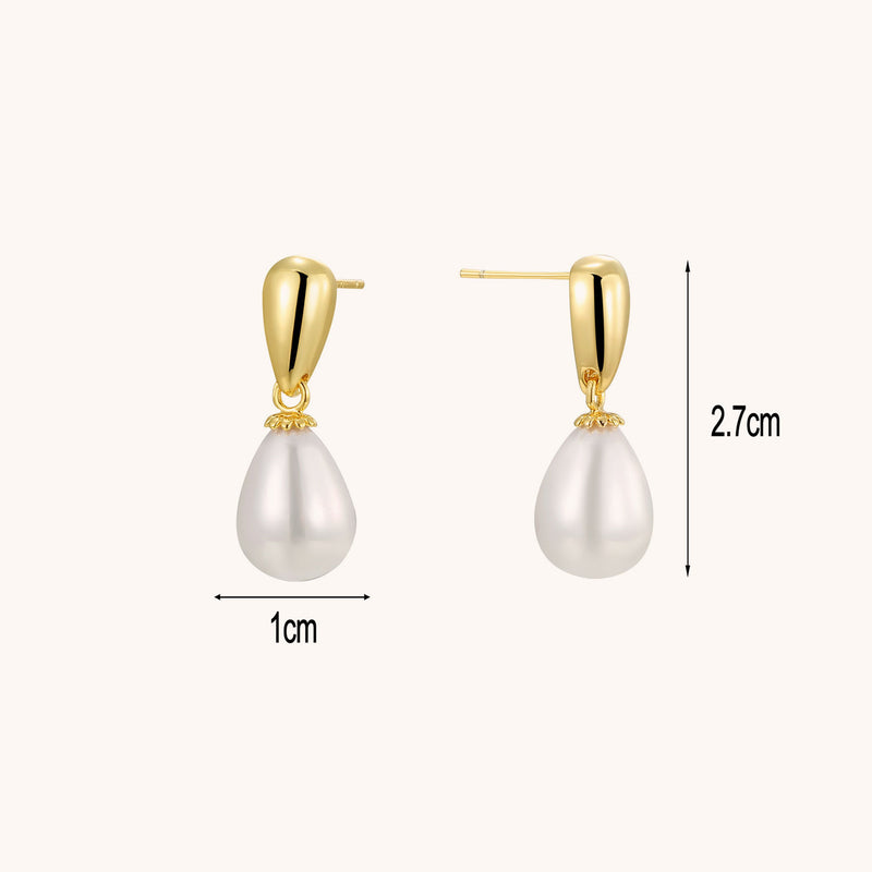 Pearl Drop Statement Earrings