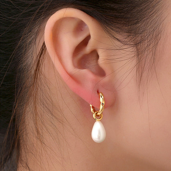 Pearl Drop Statement Earrings