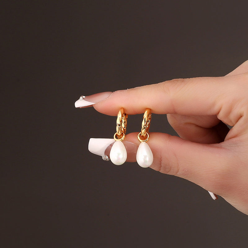 Pearl Drop Statement Earrings