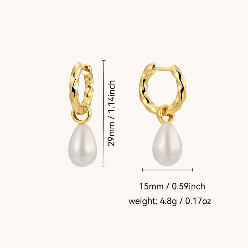 Pearl Drop Statement Earrings