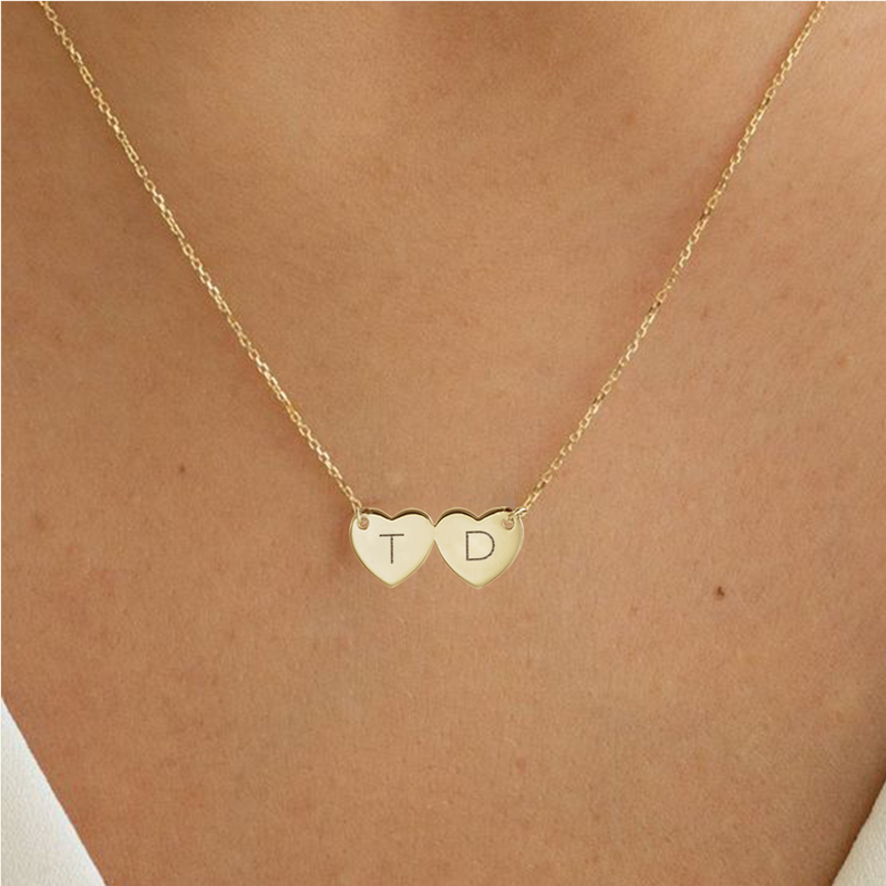 Personalised Engraved Heart Bar Necklace