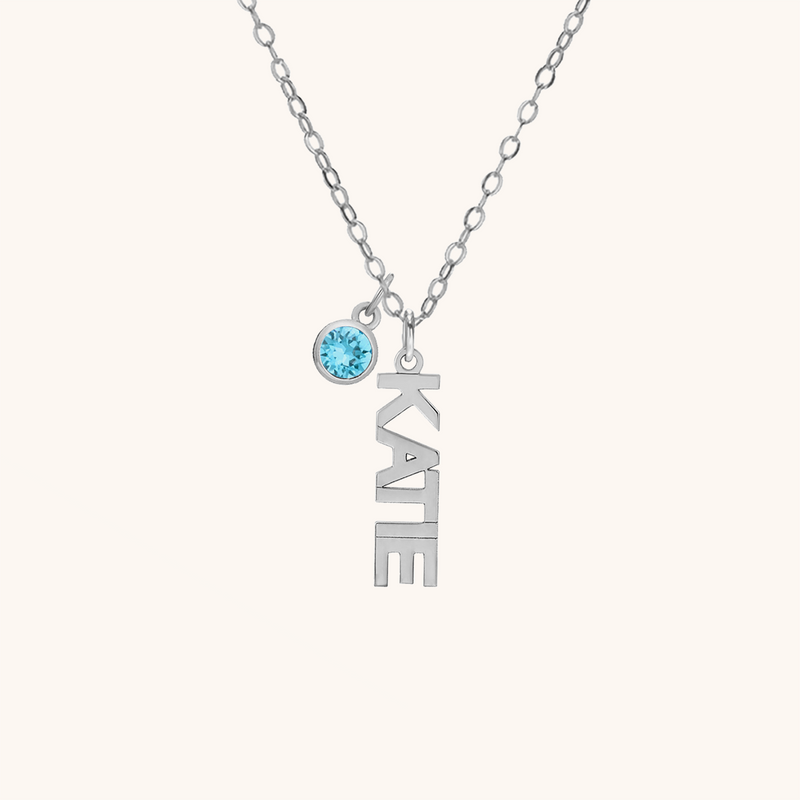 Personalised Vertial Name Necklace