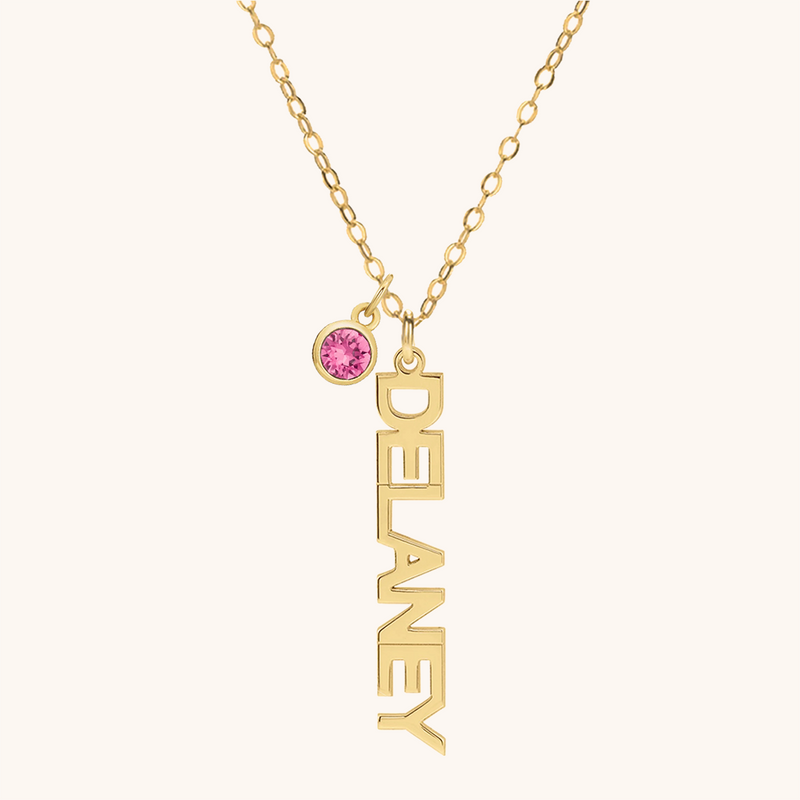 Personalised Vertial Name Necklace