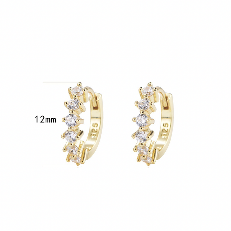 Pave Czs Huggie Earring