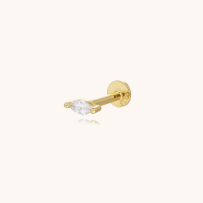 Marquise Flatback Earring