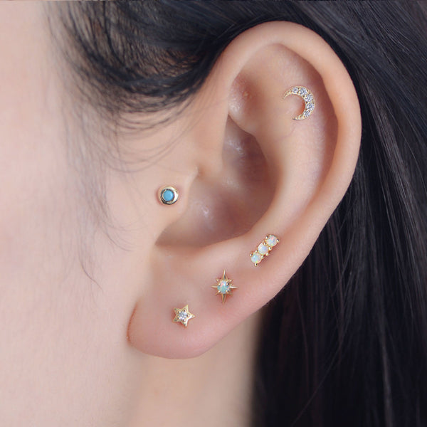 Dainty Star Flatback Earring