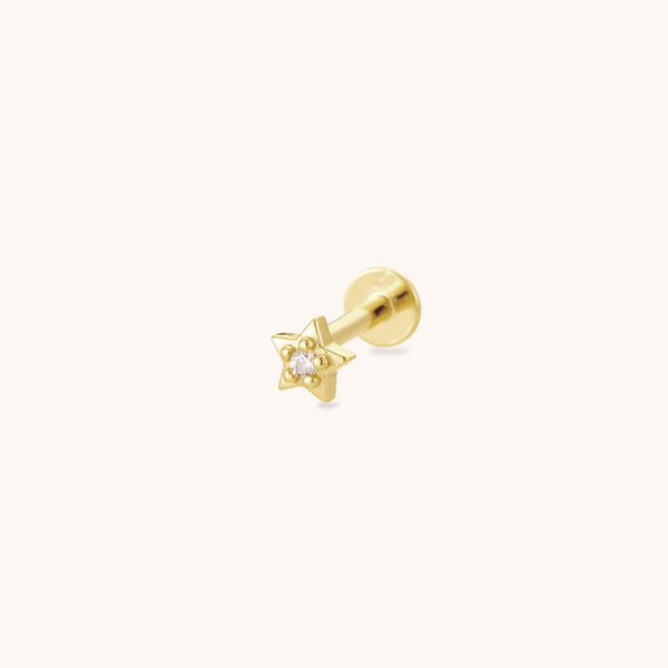 Dainty Star Flatback Earring