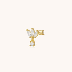 Marquise Dangle x CZ Reversible Flatback Stud