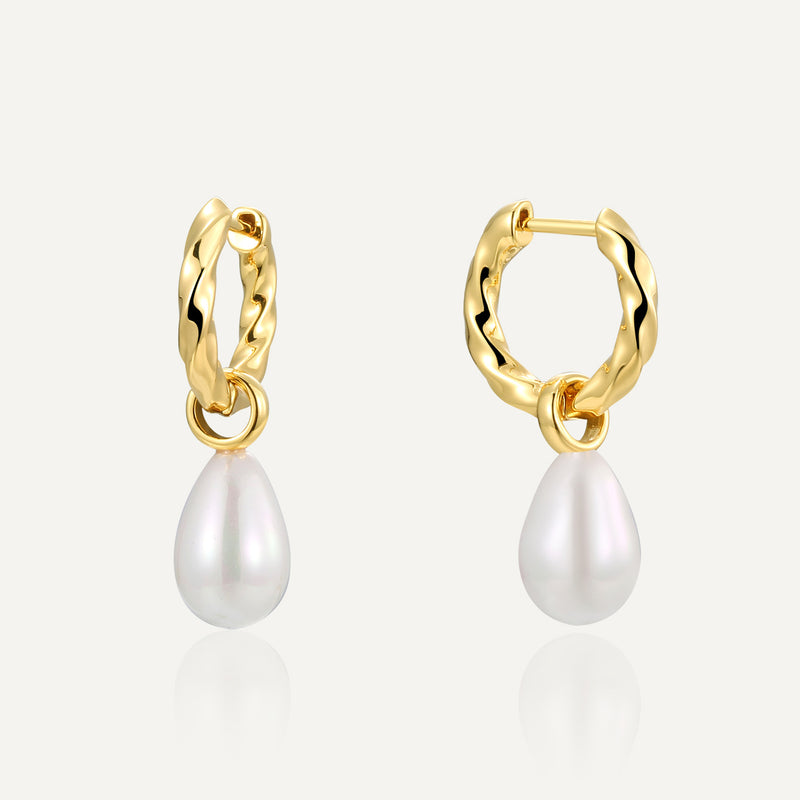 Pearl Drop Statement Earrings