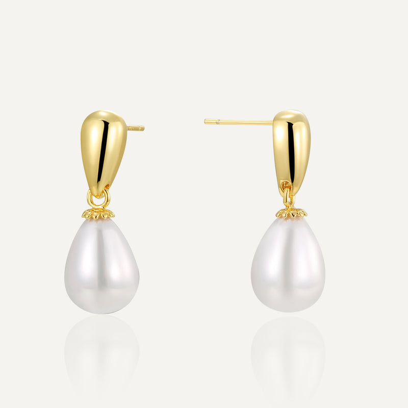 Pearl Drop Statement Earrings