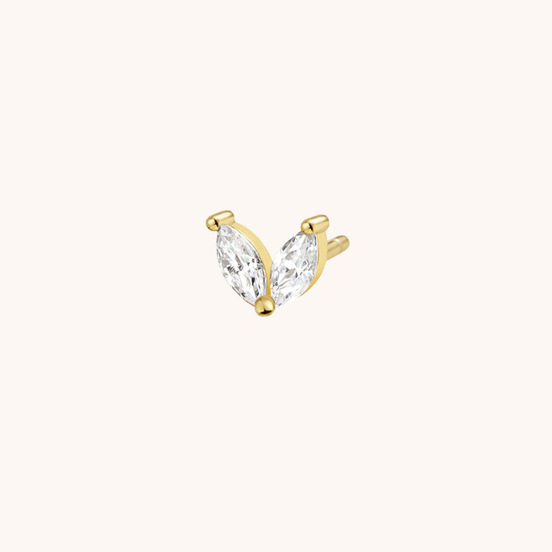 Duo Marquise Czs Stud Earring