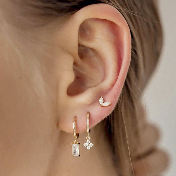 Duo Marquise Czs Stud Earring