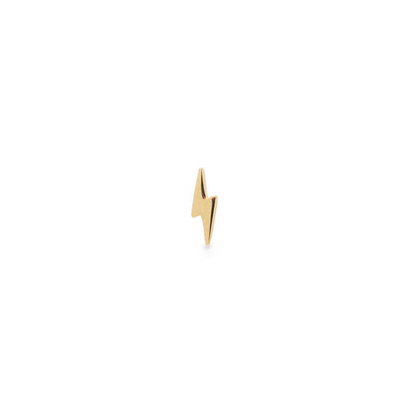 Dainty Lightning Bolt Single Stud