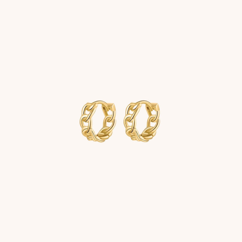 Chain link Hoop Earrings