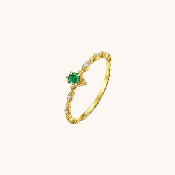 Charlotte Green Czs Ring