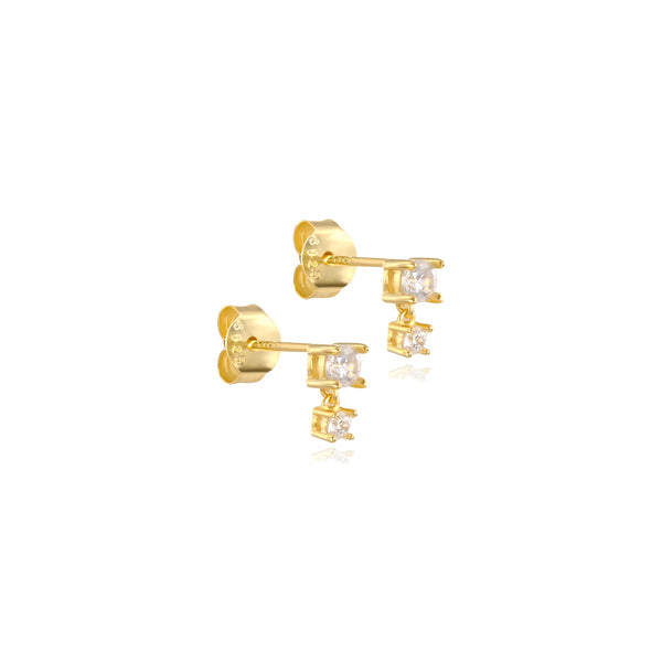 Duo Czs Stud Earrings