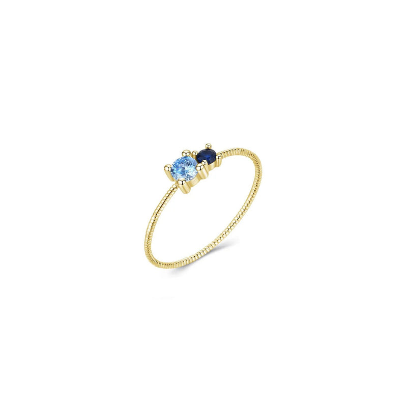 Dreamy Blue Czs Ring