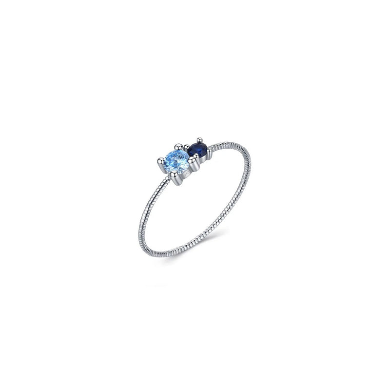 Dreamy Blue Czs Ring