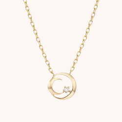 Star And Crescent Moon Necklace