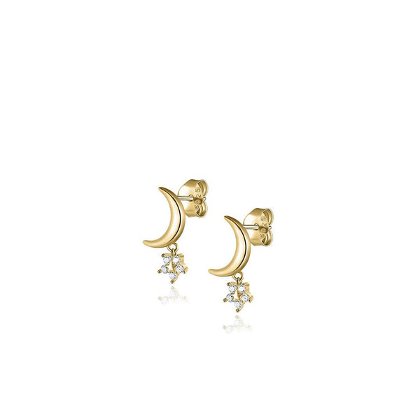 Luna Dangle Stud Earrings