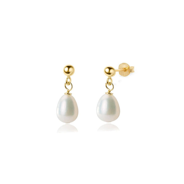 Fresh Water Pearl Drop Stud Earrings