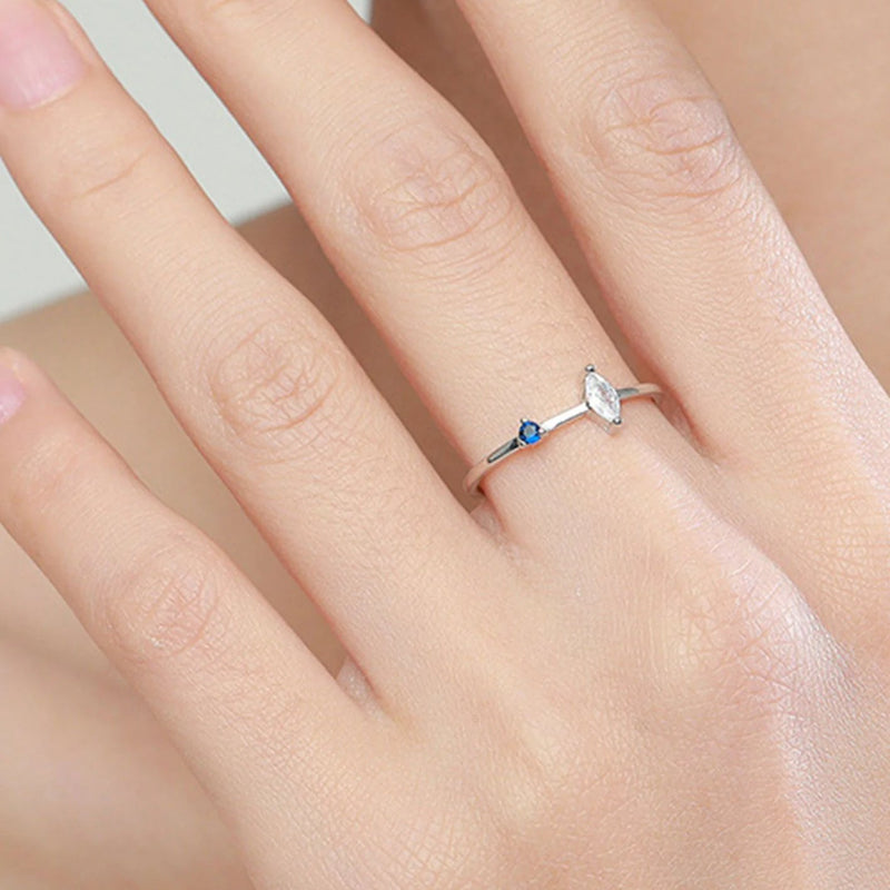 Darling Blue Czs Ring