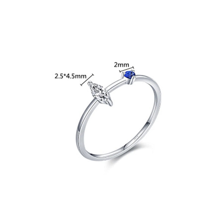 Darling Blue Czs Ring