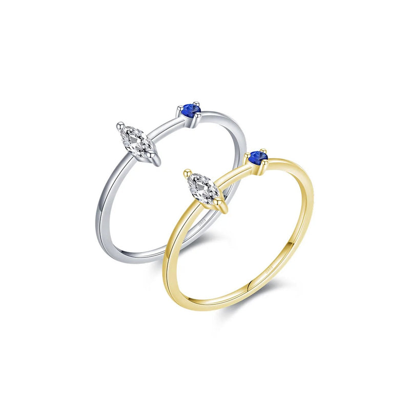 Darling Blue Czs Ring