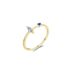 Darling Blue Czs Ring