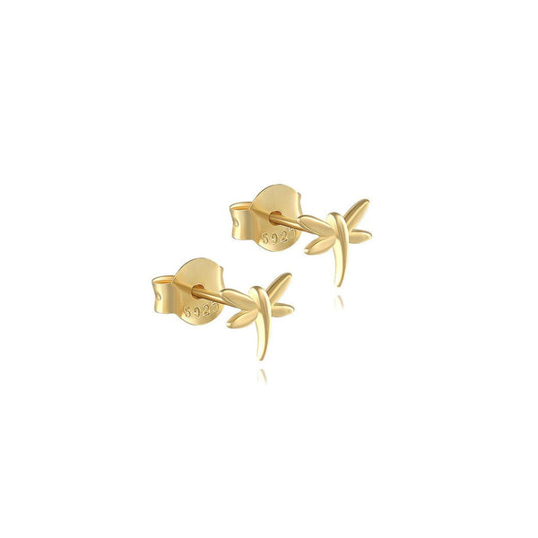 Tiny Dragonfly Stud Earrings