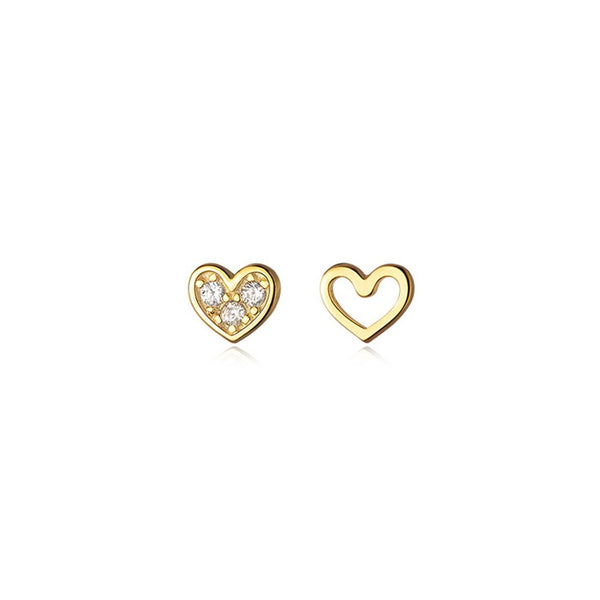 Small Heart Stud Earrings