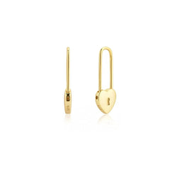 Heart Padlock Earrings