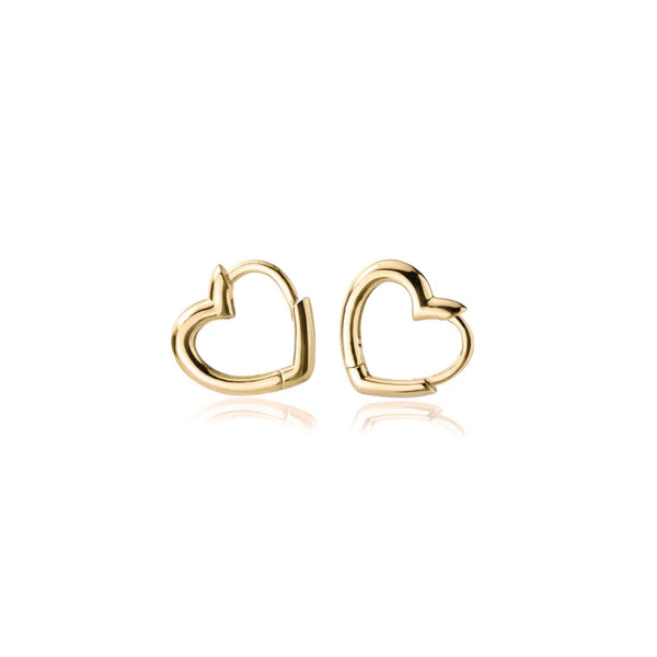 Heart Huggie Earrings