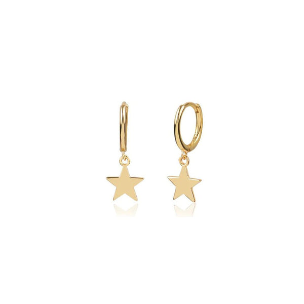 Tiny Star Dangle Huggies