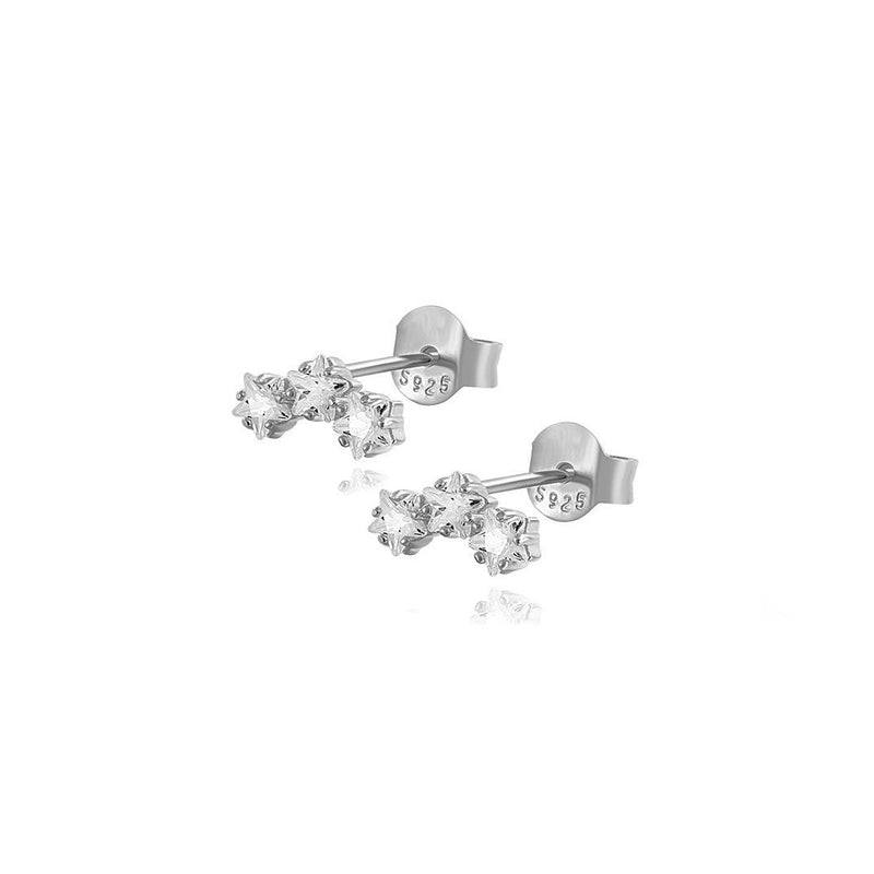 Trio Stars Stud Earrings