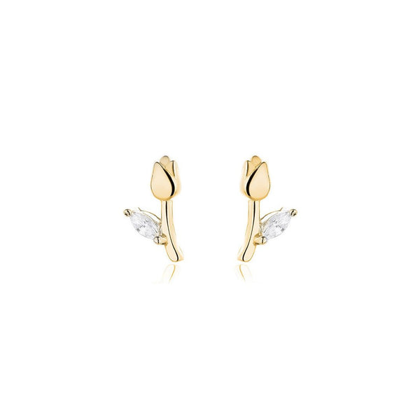 Tulip Flower Stud Earrings